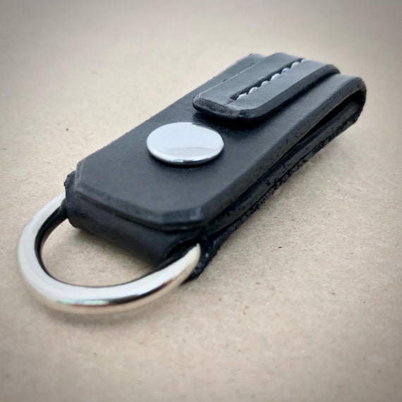 Black Leather Belt Loop Holder Etsy