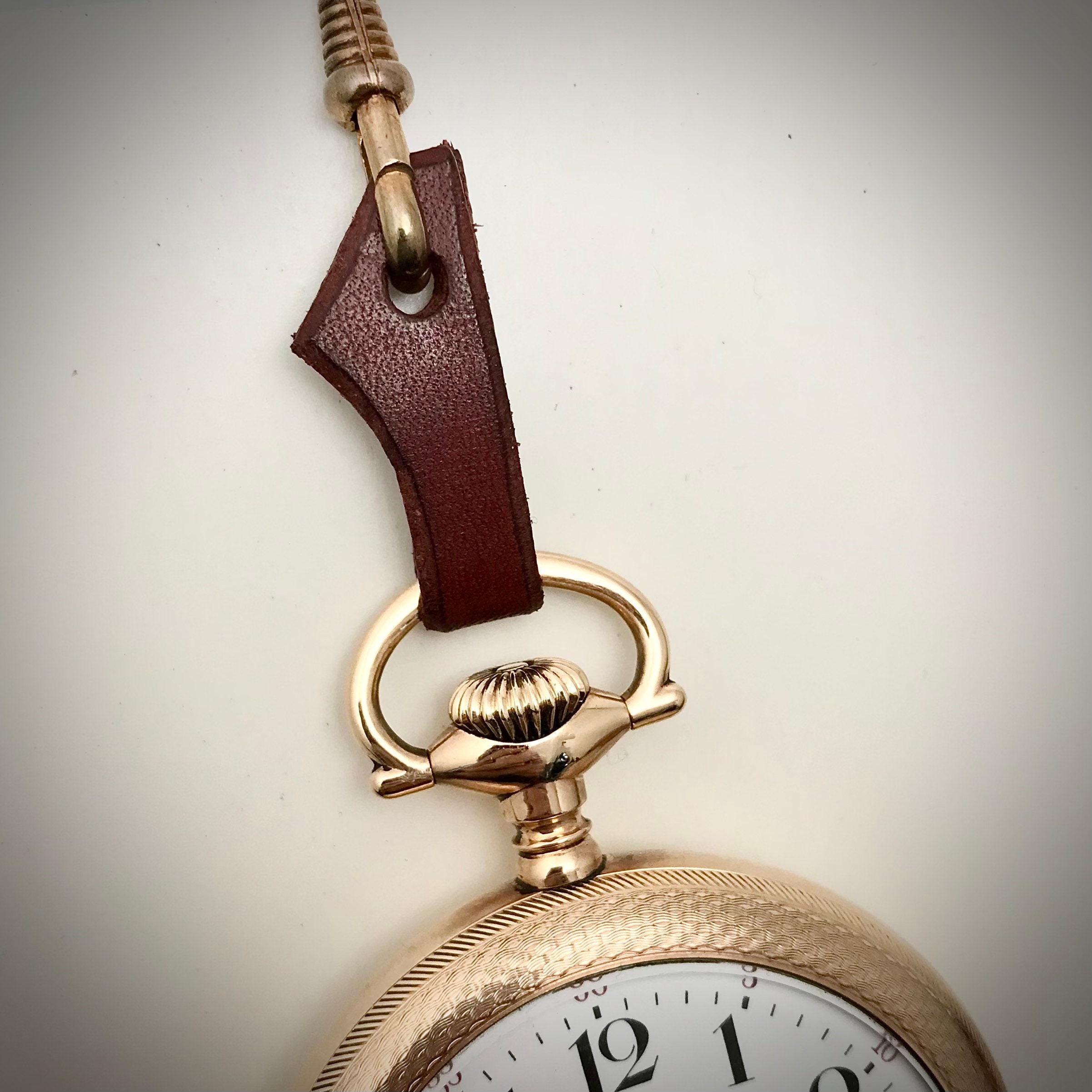 Leather Pocket Watch Bow Protector Etsy