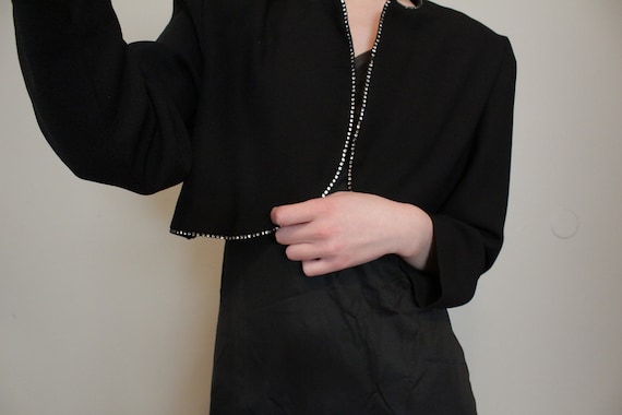 Leslie Fay Cropped Jacket