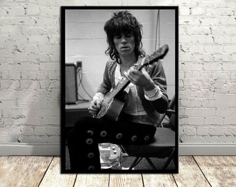 Keith Richards,Music Poster,Vintage Poster,Canvas Poster,Wall Decor,Wall Art