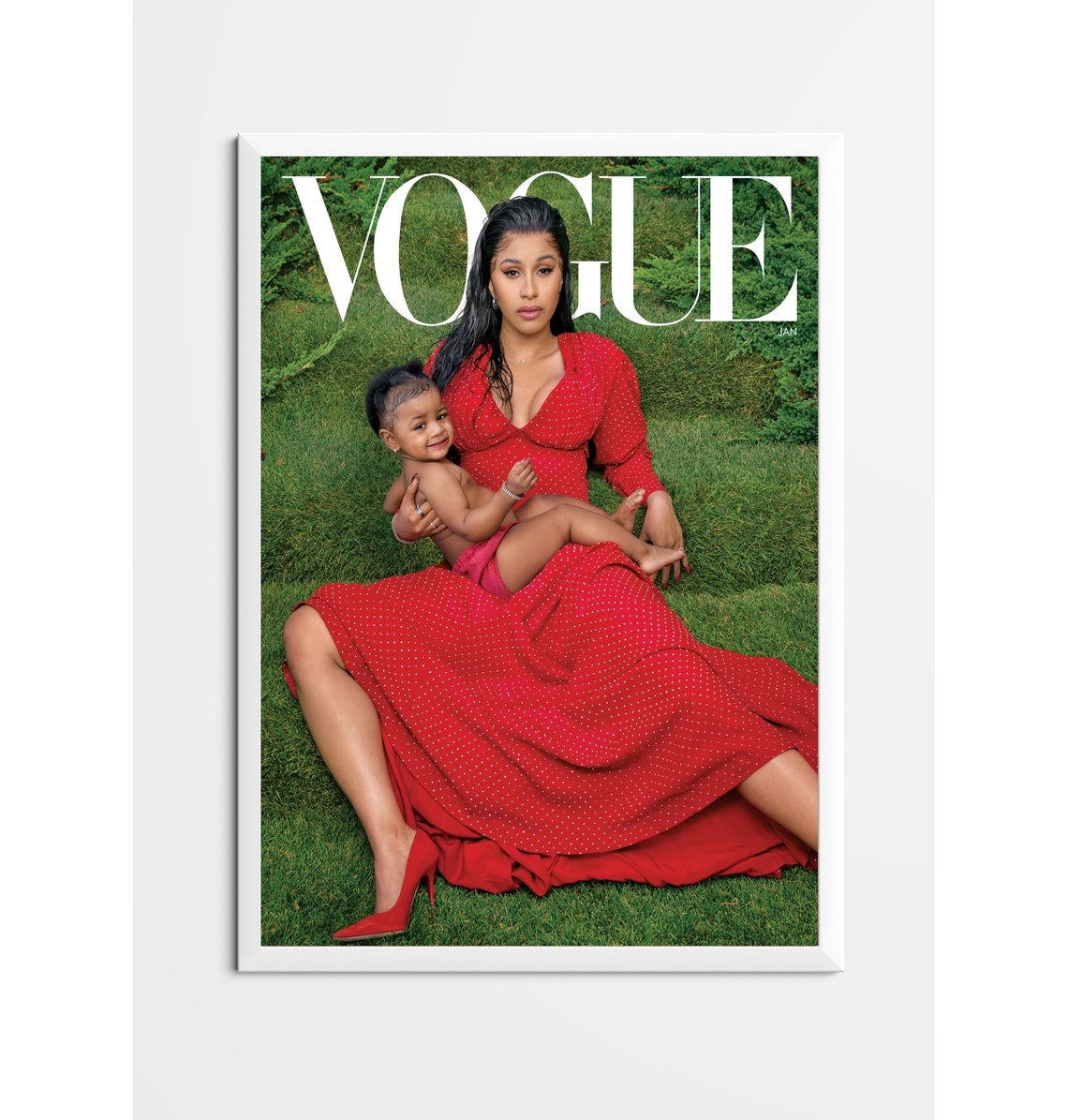 Cardi B Magazine Cover Vogue Magazine Cover PosterVogue Etsy