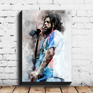 J Cole,Music Poster,Vintage Poster,Canvas Poster,Wall Decor,Wall Art