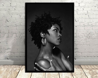 Lauryn Hill,Music Poster,Vintage Poster,Canvas Poster,Wall Decor,Wall Art