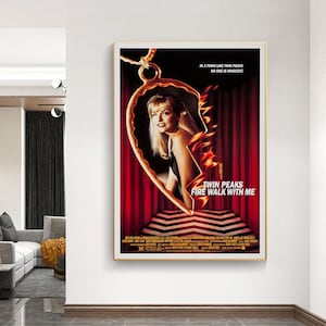 Twin Peaks Fire Walk With Me, póster de película, póster en lienzo, decoración de pared, arte de pared