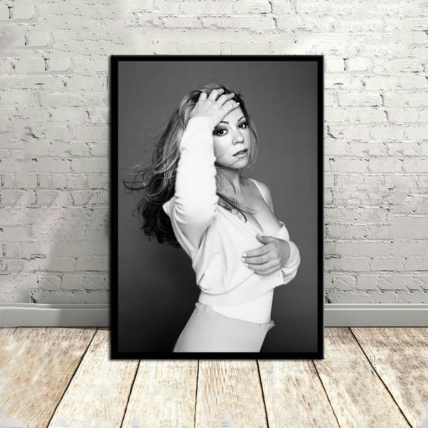 Mariah Carey,Póster de música,Póster vintage,Póster de lienzo,Decoración de pared,Arte de pared