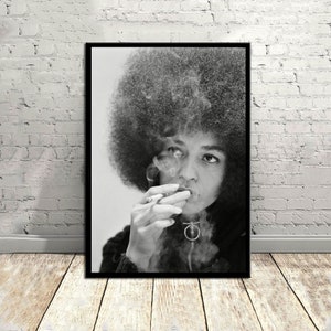 Angela davis,Music Poster,Vintage Poster,Canvas Poster,Wall Decor,Wall Art