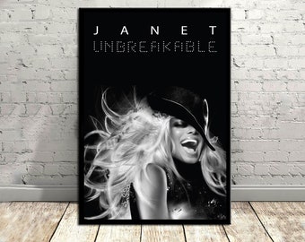 Janet Jackson - the Velvet Rope Poster - 90s Hip Hop/rap