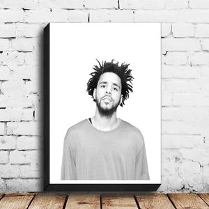 J Cole,Music Poster,Vintage Poster,Canvas Poster,Wall Decor,Wall Art