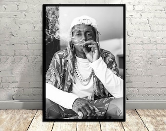 Lil Wayne,Music Poster,Vintage Poster,Canvas Poster,Wall Decor,Wall Art