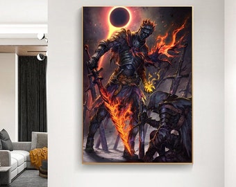 Dark Souls Lord Of Cinder ,Movie Poster,Canvas Poster,Wall Decor,Wall Art