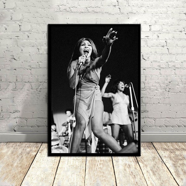 Tina Turner, muziekposter, vintage poster, canvas poster, wanddecoratie, kunst aan de muur