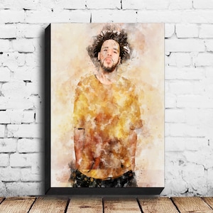 J Cole,Music Poster,Vintage Poster,Canvas Poster,Wall Decor,Wall Art