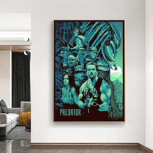 The Predator Movie Poster,Canvas Poster,Wall Decor,Wall Art