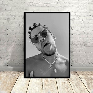 Bad bunny,Music Poster,Vintage Poster,Canvas Poster,Wall Decor,Wall Art