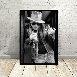 Johnny Depp,Music Poster,Vintage Poster,Canvas Poster,Wall Decor,Wall Art