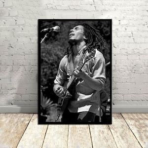 Bob Marley, affiche de musique, affiche vintage, affiche en toile, décoration murale, art mural
