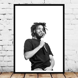 J Cole,Music Poster,Vintage Poster,Canvas Poster,Wall Decor,Wall Art
