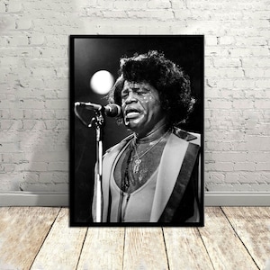 James Brown,Music Poster,Vintage Poster,Canvas Poster,Wall Decor,Wall Art