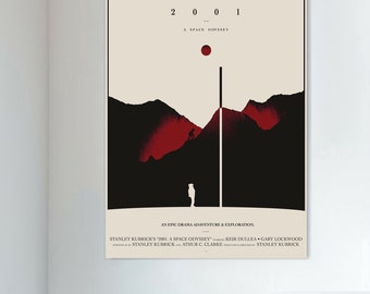 Póster de la película 2001: Odisea del espacio, póster en lienzo, decoración de pared, arte de pared