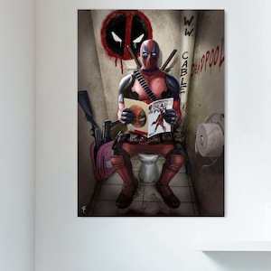 Deadpool Superhero Movie Poster,Canvas Poster,Wall Decor,Wall Art
