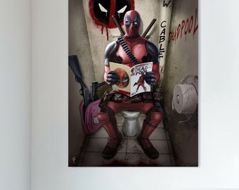 Deadpool Superhero Movie Poster,Canvas Poster,Wall Decor,Wall Art
