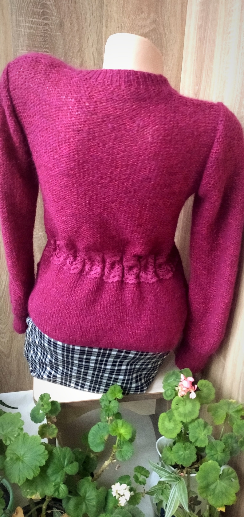 Mohair Sweater Knitting Pattern PDF. JPG. Cropped Sweater Etsy