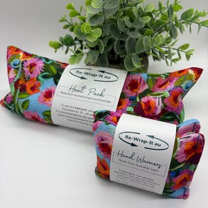 Heat Packs, heat bag, multipurpose hot cold pack, Australian grown lupins, lavender scented, removable cover, microwaveable, washable cover