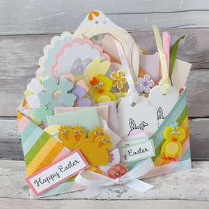 60-teilige Oster-Umschläge mit Stanzteile, Karten-Topper, Rahmen für die Kartenherstellung, Scrapbook Journaling