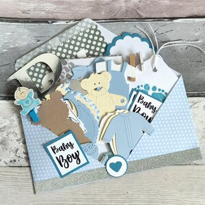 50 piezas de troqueles para bebé niño, adornos para tarjetas, marcos para hacer tarjetas, tartas de pañales, baby shower