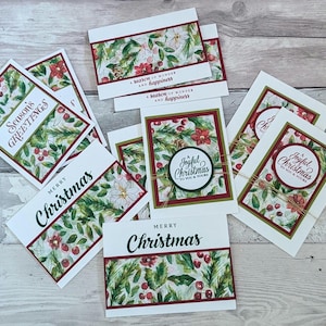 10 cartes de vœux de Noël faites main à offrir avec des enveloppes