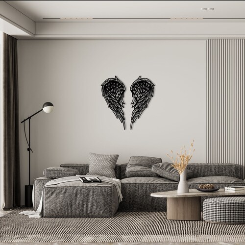 2 pcs 30*70 cm Angel Heart Metal Wall Art, Father's Day Gift, shops İnterior Decor, Outdoor Decor, Wall Hangings, Metal Hangings, Home decor