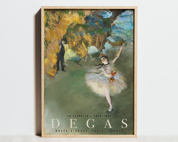 Degas vintage ART poster【踊り子】
