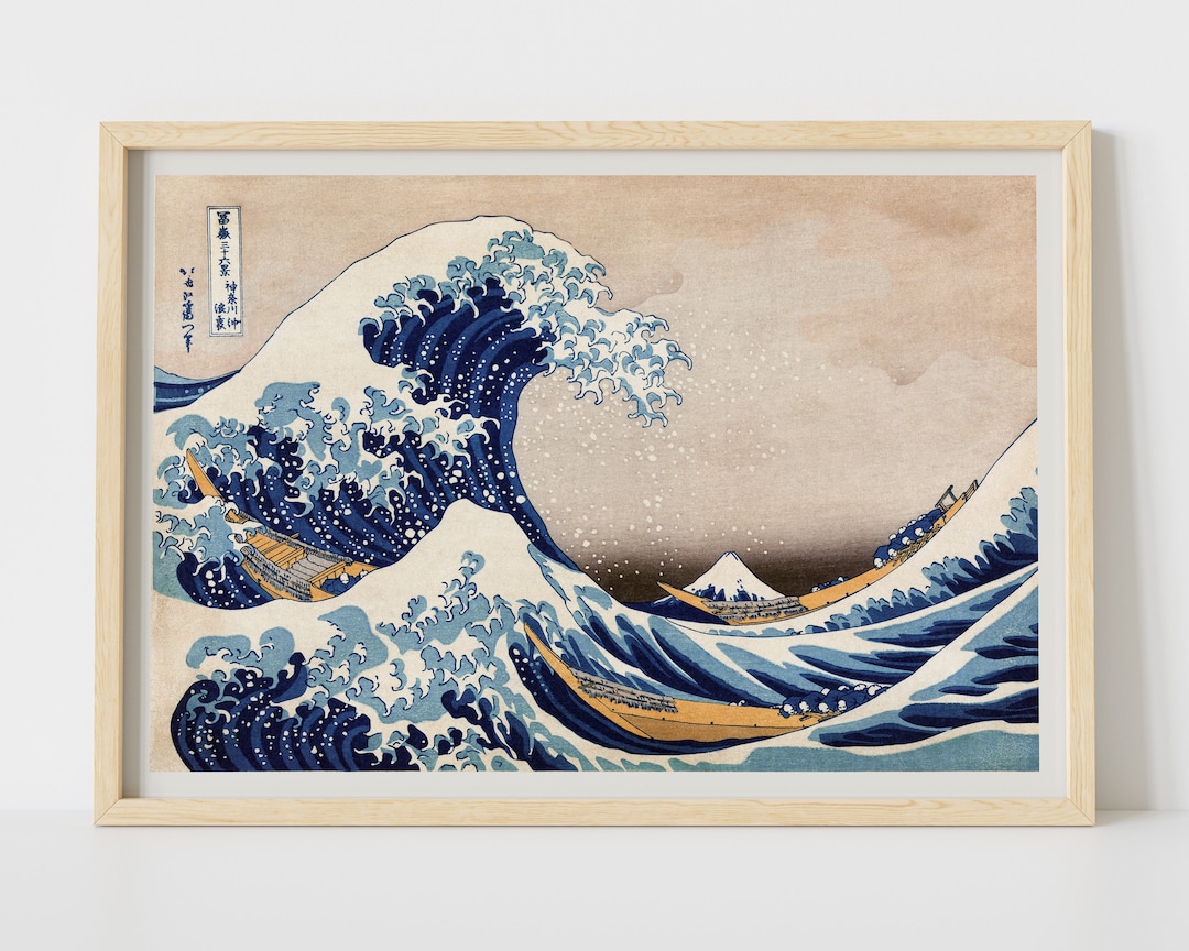 Japanese Art Print, the Great Wave off Kanagawa by Hokusai