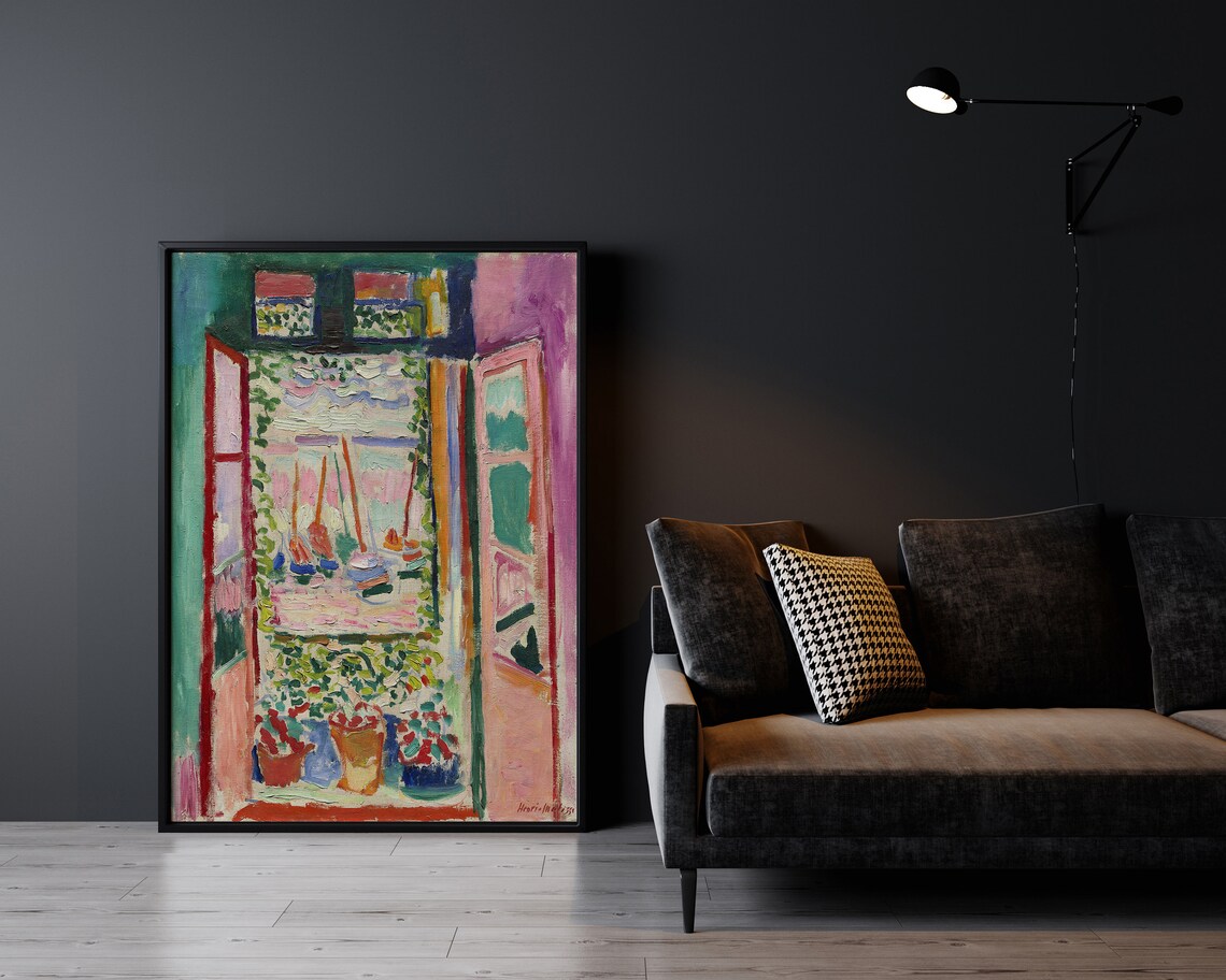 Henri Matisse Offenes Fenster Poster Vintage Wandkunst Etsy