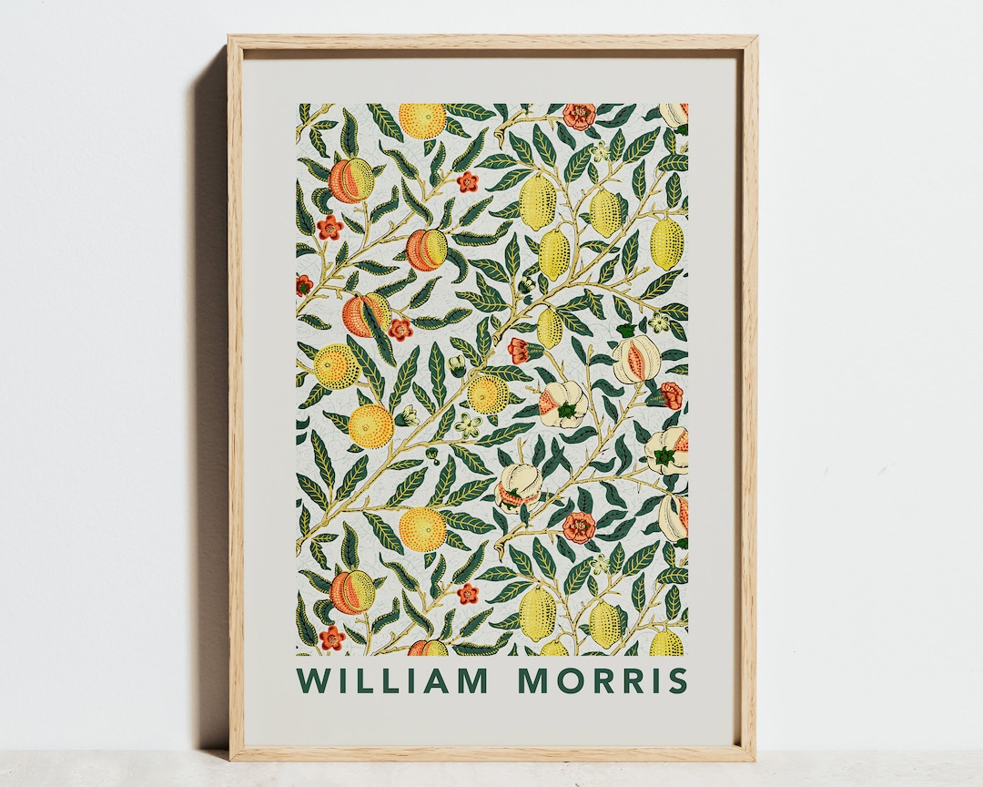 Vintage Citrus by William Morris Print Exhibition Poster Art Etsy