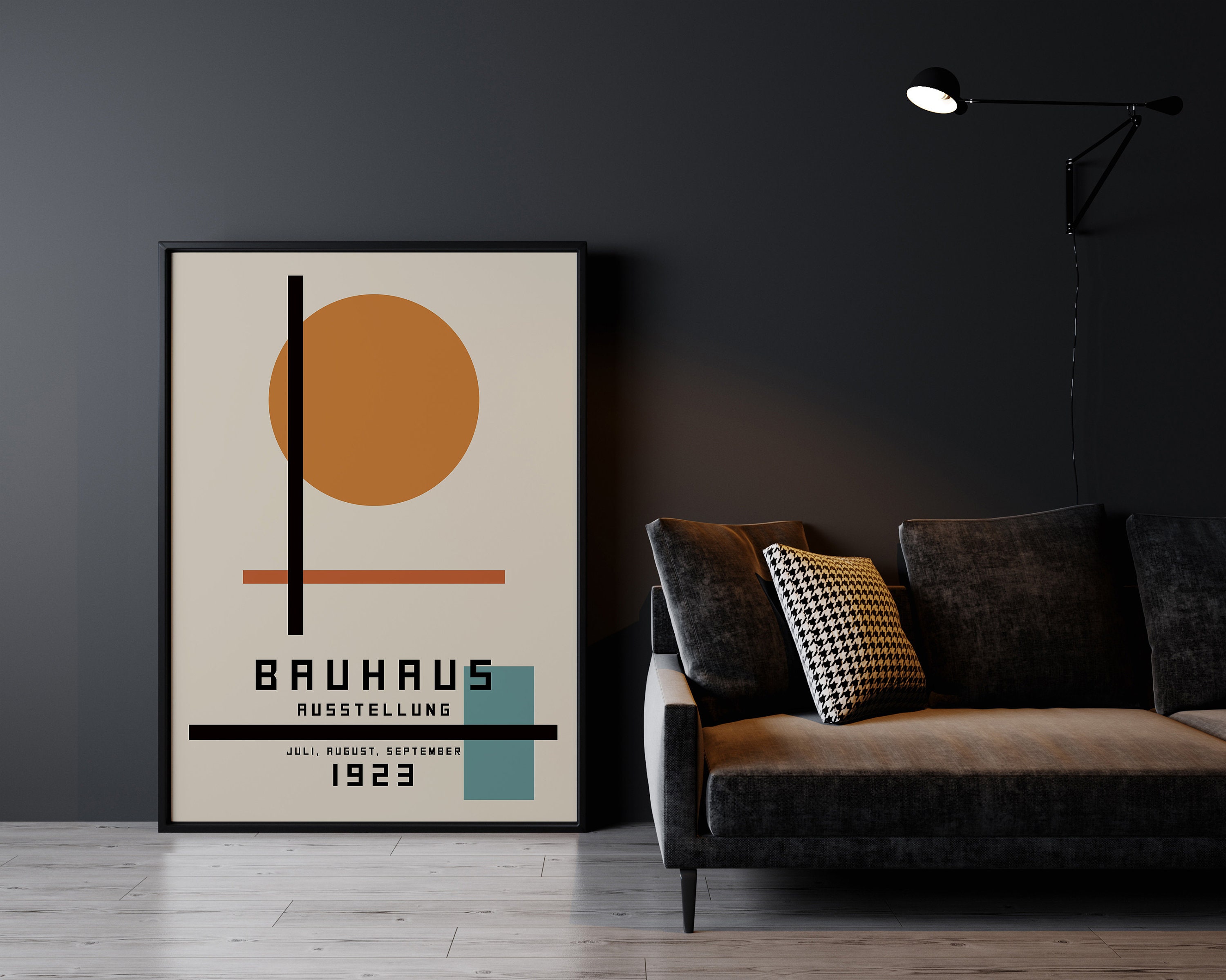 Bauhaus Print, 1923 Exhibition Poster, Circle Line Geometric