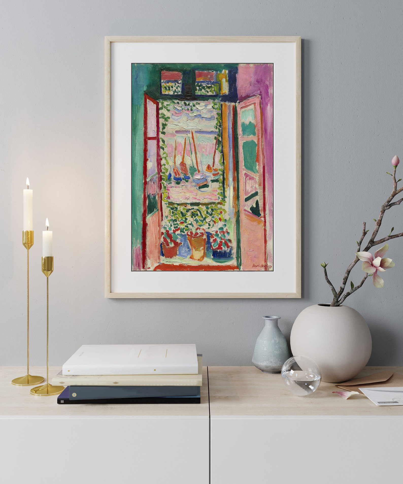 Henri Matisse Offenes Fenster Poster Vintage Wandkunst Etsy