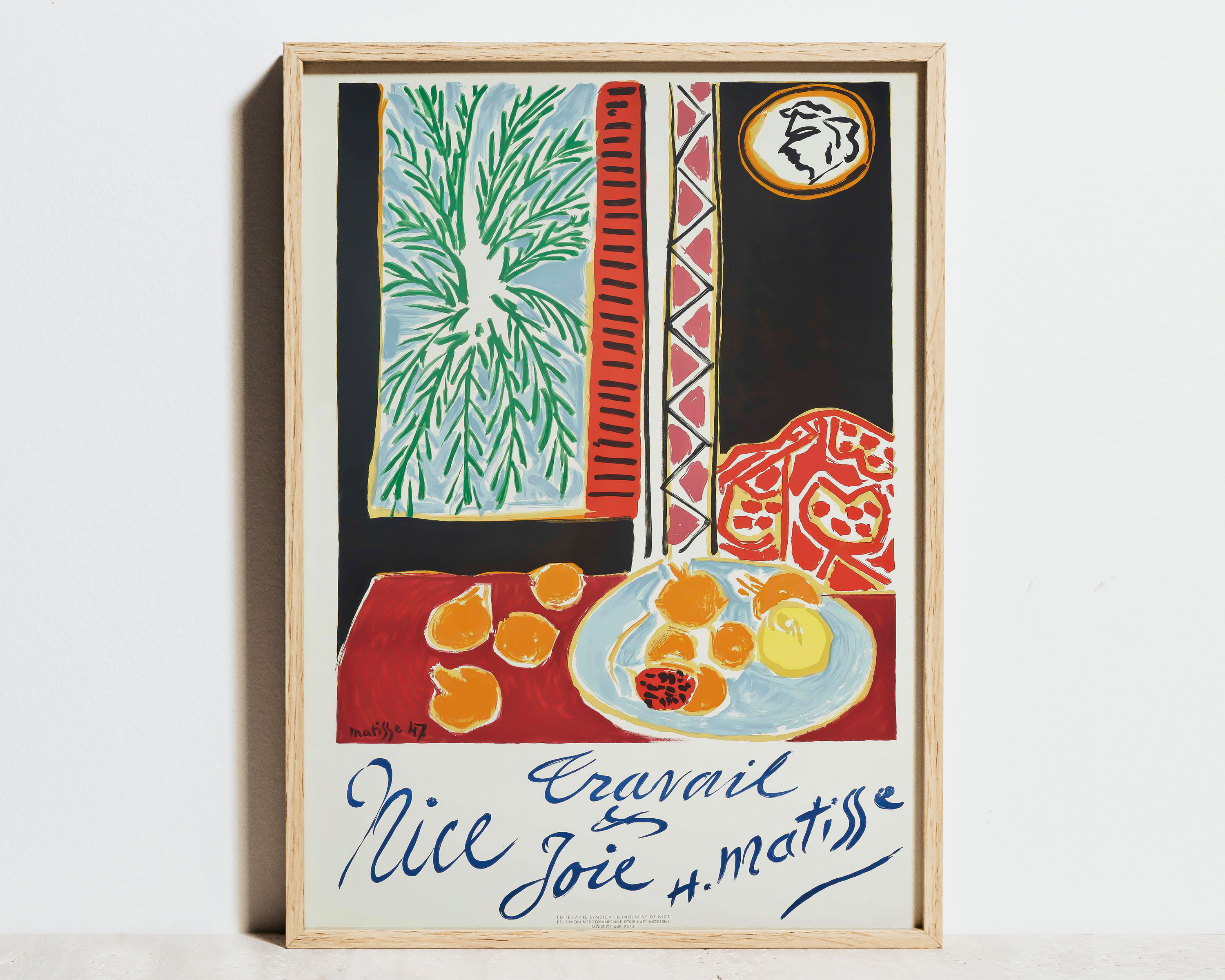 SHIN】アンリ・マティス 「Nice， Travail et Joie」 リトポスター