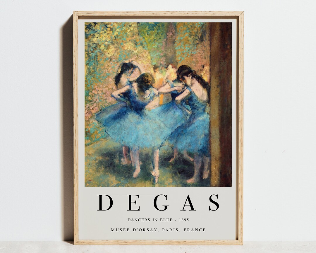 Edgar Degas Print, the Dance Class Exhibition Poster