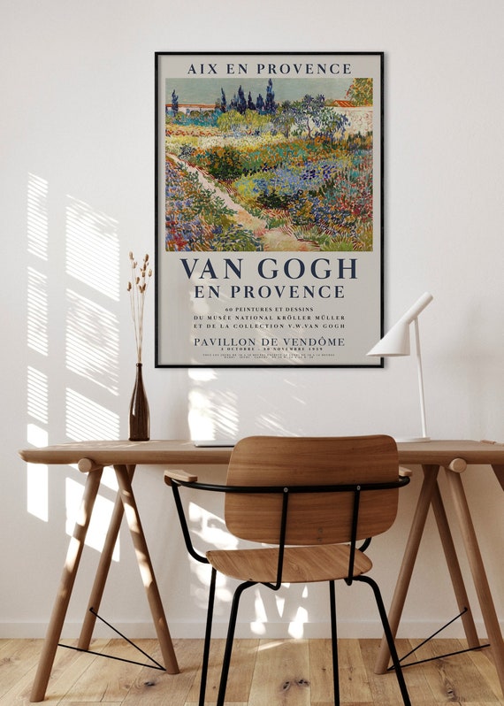 Van Gogh Print Garden at Arles Exhibition Poster Vintage - Etsy