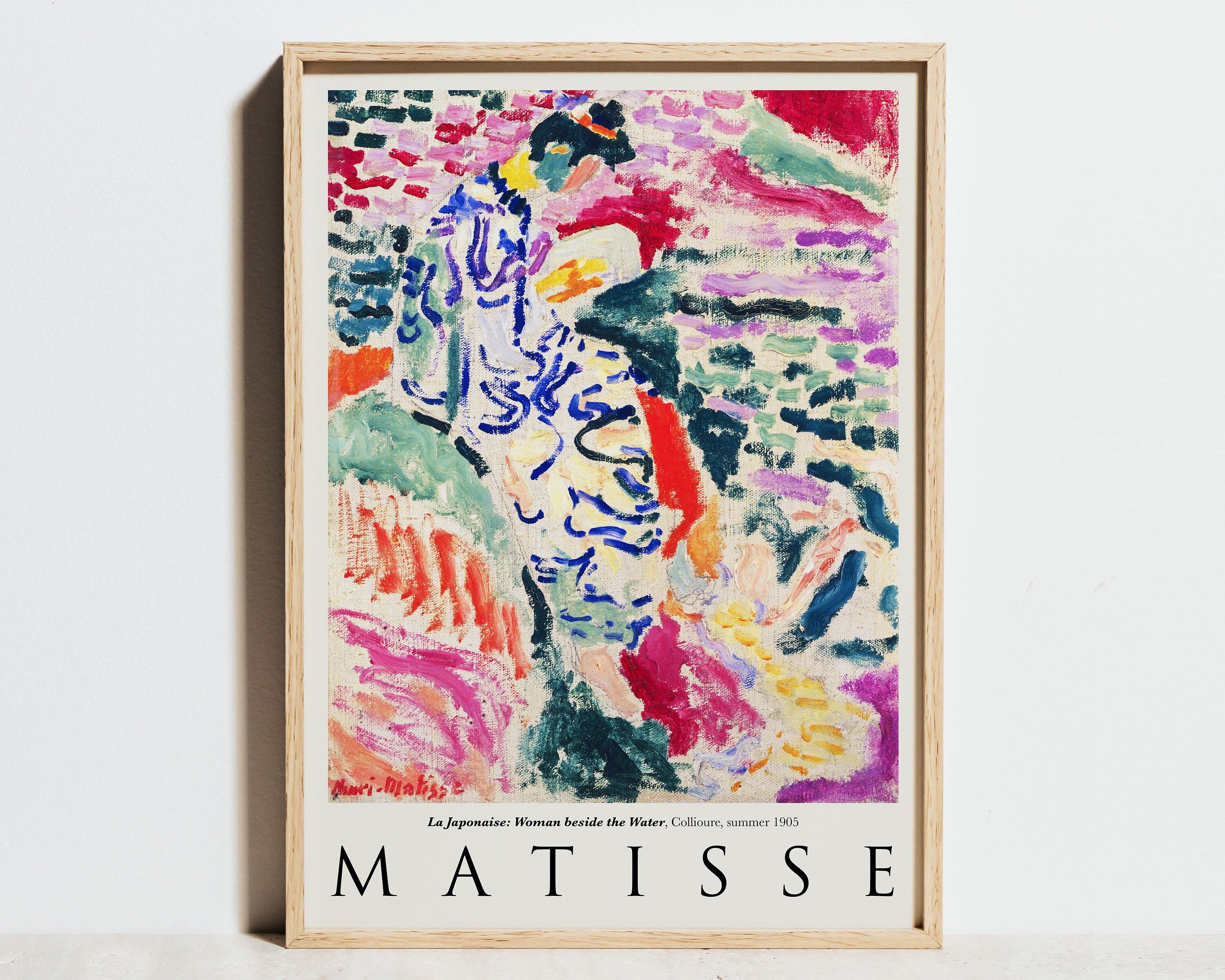 Henri Matisse Print, La Japonaise Exhibition Poster, Museum