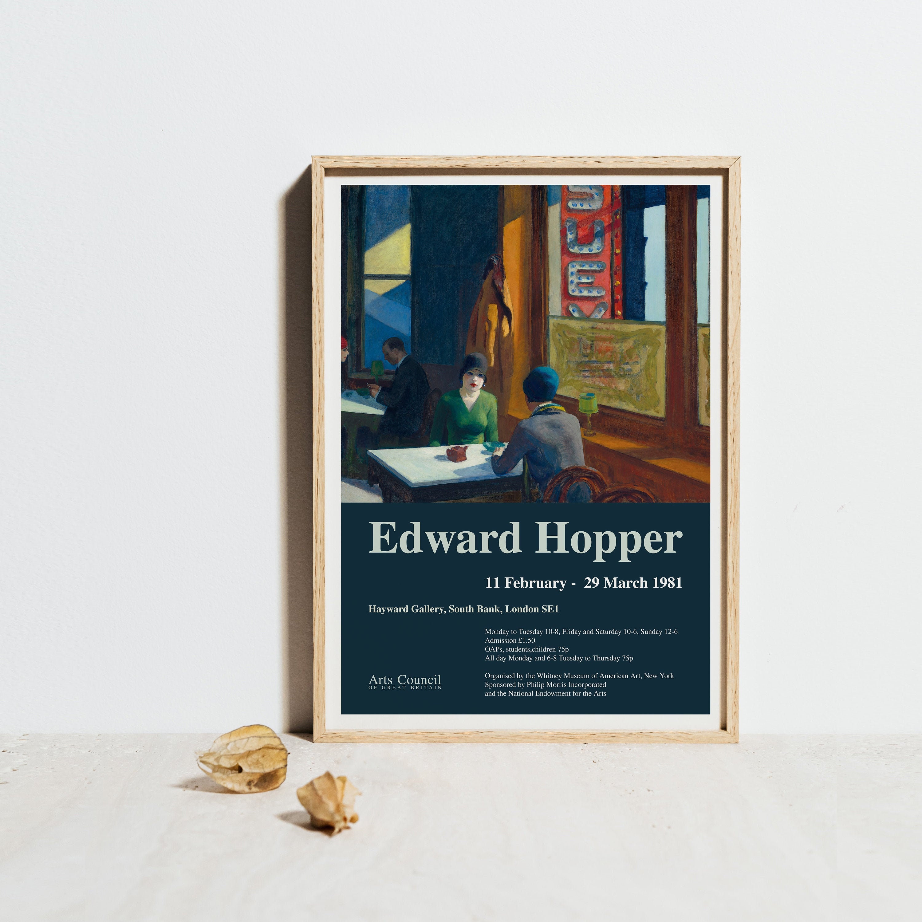Edward Hopper Print Chop Suey 1929 Museum Ausstellung Etsy