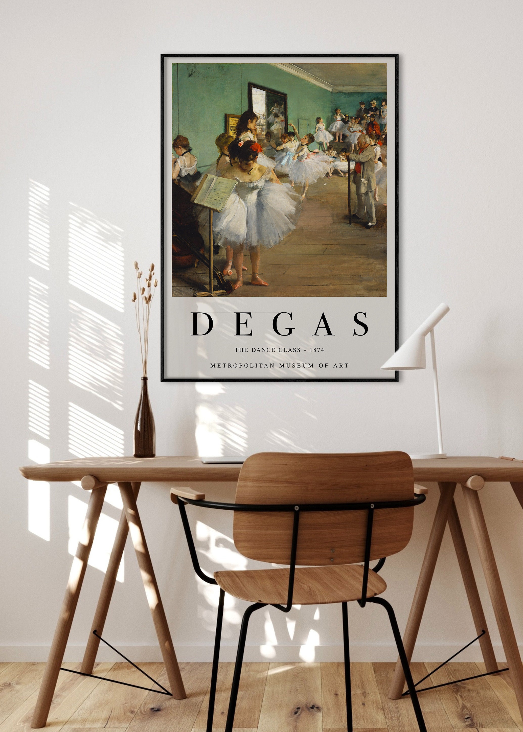 Degas vintage ART poster【踊り子】 Edgar Degas Print, the Dance Class Exhibition Poster
