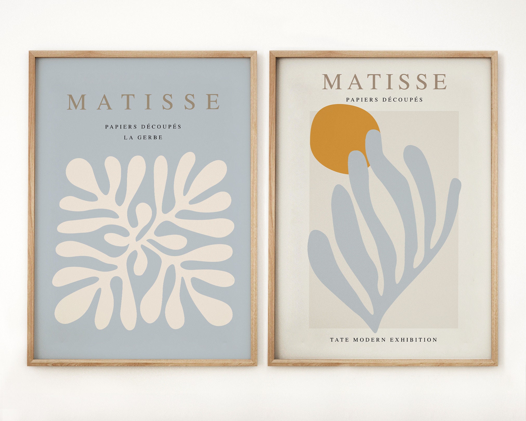matrix diskriminerende projektor Set of 2 Henri Matisse Print Gallery Wall Art Orange Blue - Etsy