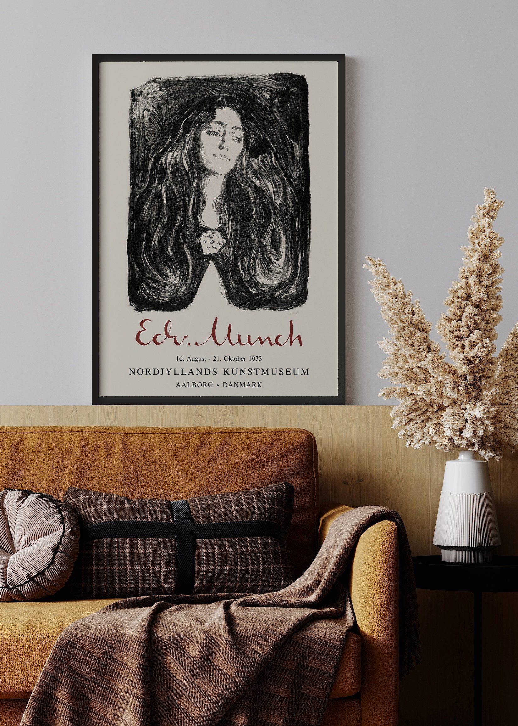 Edvard Munch Exhibition Poster The Brooch. Eva Mudocci Print -  Portugal