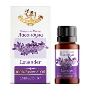 Lavender Essential Oil 100% Natural Pure Steam-Distilled Lavandula Angustifolia Vera from Bulgaria 10mL