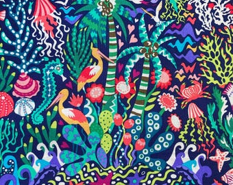 Sally Kelly, Atlantis, Blue Lagoon, 53335-1, Multi, 100% Quilting Baumwolle, Stoff