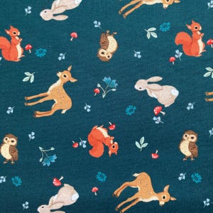 Belle & Boo, Midnight Forest, Forest Babies, ,100% Quilting Cotton