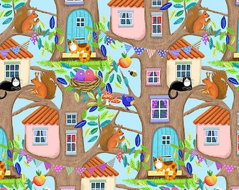 Baumhaus, Kate Mawdsley, Dschungeltiere, Katzen, Hunde, Eichhörnchen, Mäuse
