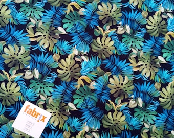 Monstera Fern Print, 100% Cotton Quilting Fabric